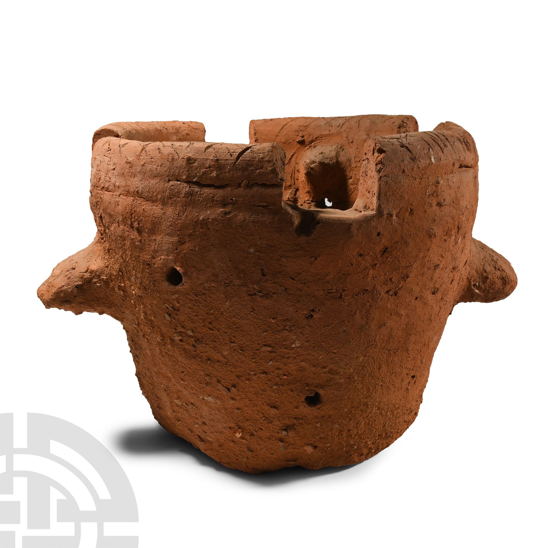 Heavy Cypriot Pottery Brazier - Bild 2 aus 3