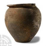 Roman Terracotta Piriform Storage Vessel