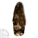 Stone Age Knapped Flint Handaxe