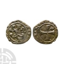World Coins - Crusader Issues - Lusignan Kingdom of Cyprus - James I - AR Billon Denier