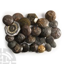 Post Medieval Bronze Button Collection