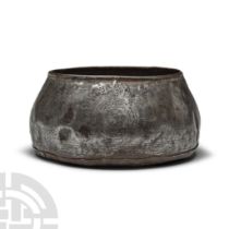 Timurid Engraved Iron Bowl