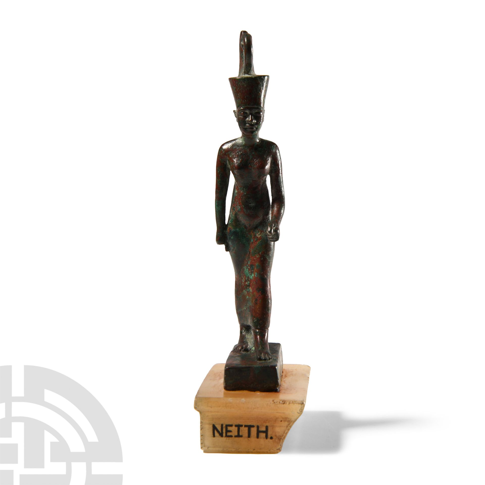 Egyptian Bronze Striding Figure of the Goddess Neith - Bild 2 aus 2