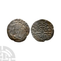 English Medieval Coins - Henry VII - London - Long Cross AR Halfgroat