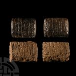 Sumerian Cuneiform Tablet Group with Legal Texts