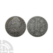 English Milled Coins - George III - 1787 (With Hearts) - AR Shilling