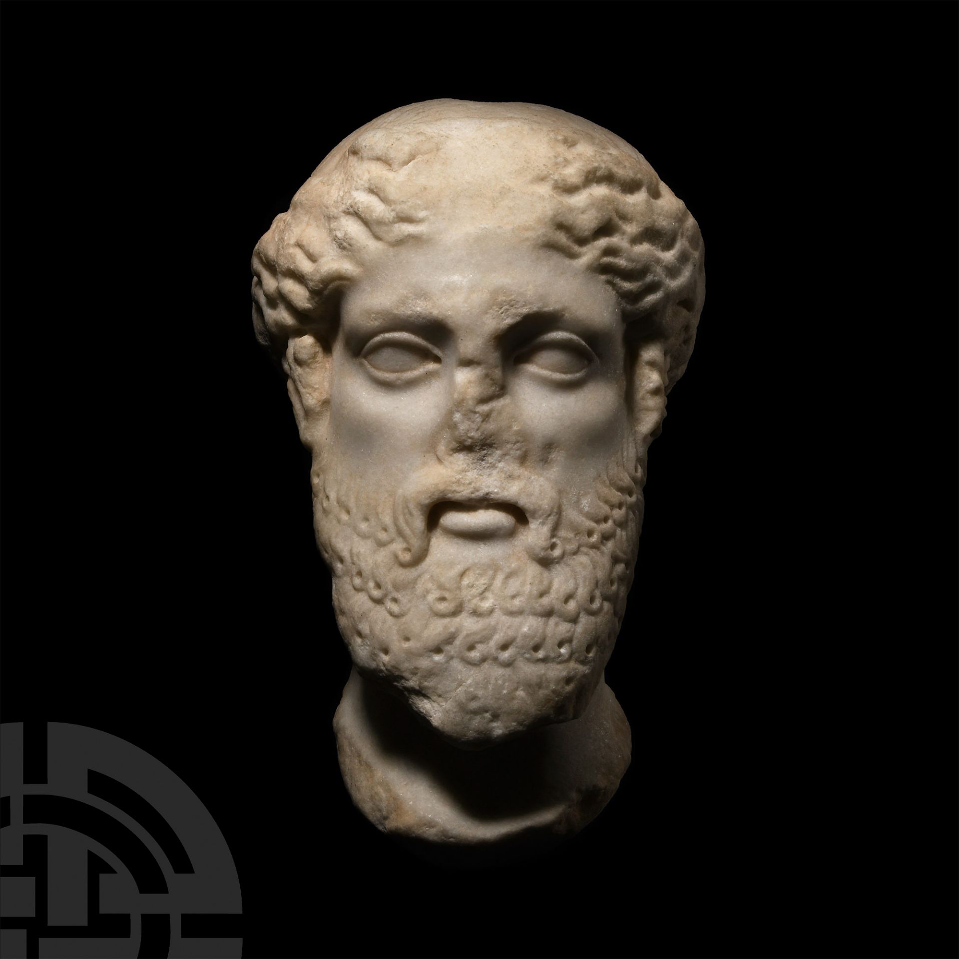 Roman Marble Head of Dionysus