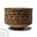 Indus Valley Mehrgarh Terracotta Cup with Ladder-Work Design