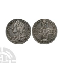 English Milled Coins - George II - 1758 - AR Shilling