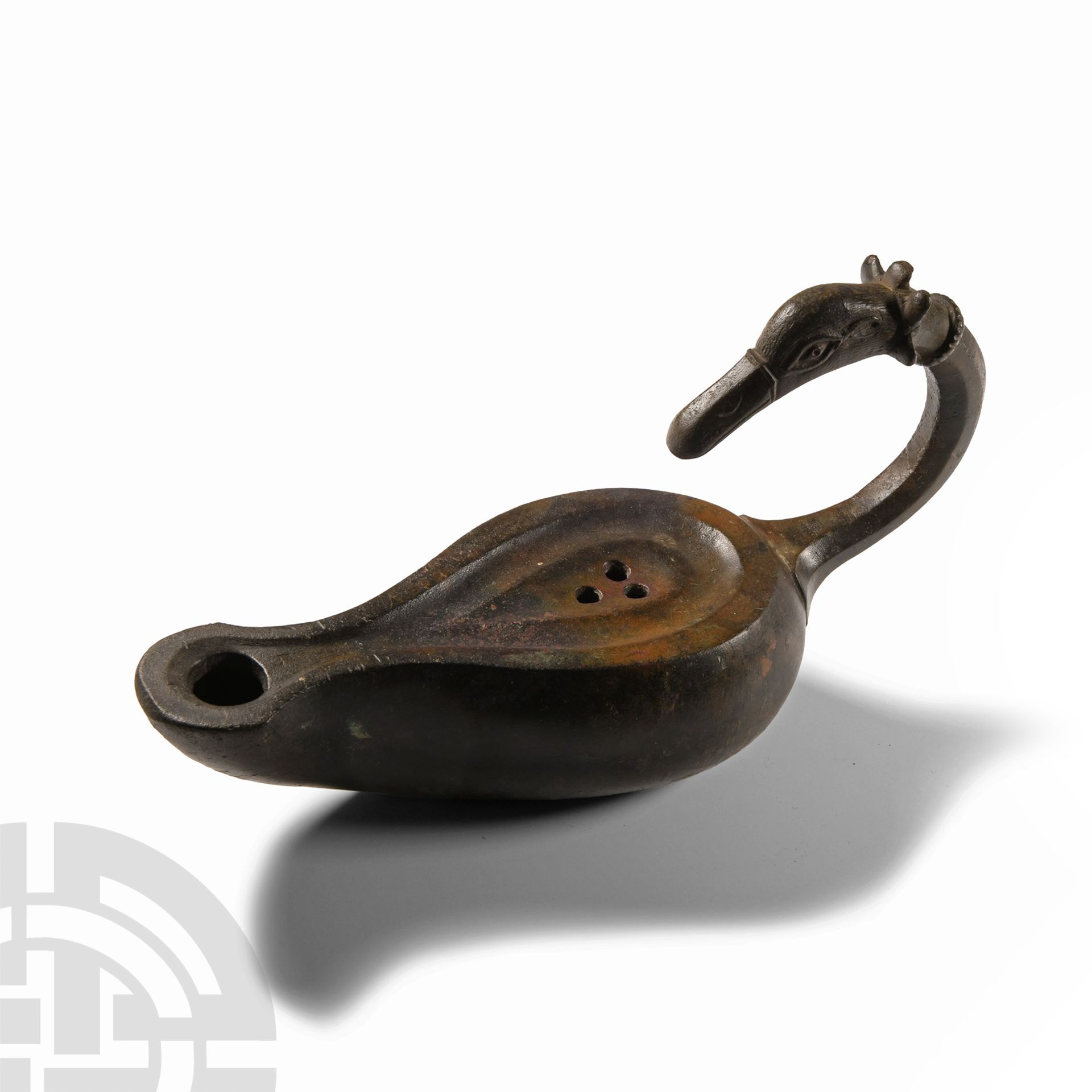 Romano-British Bronze Oil Lamp