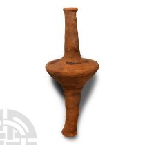 Greek Tall Terracotta Vessel