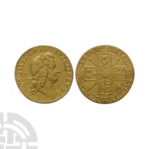 English Milled Coins - George I - 1726 - Gold Half Guinea