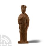 Large Chinese Tang Terracotta Court Lady
