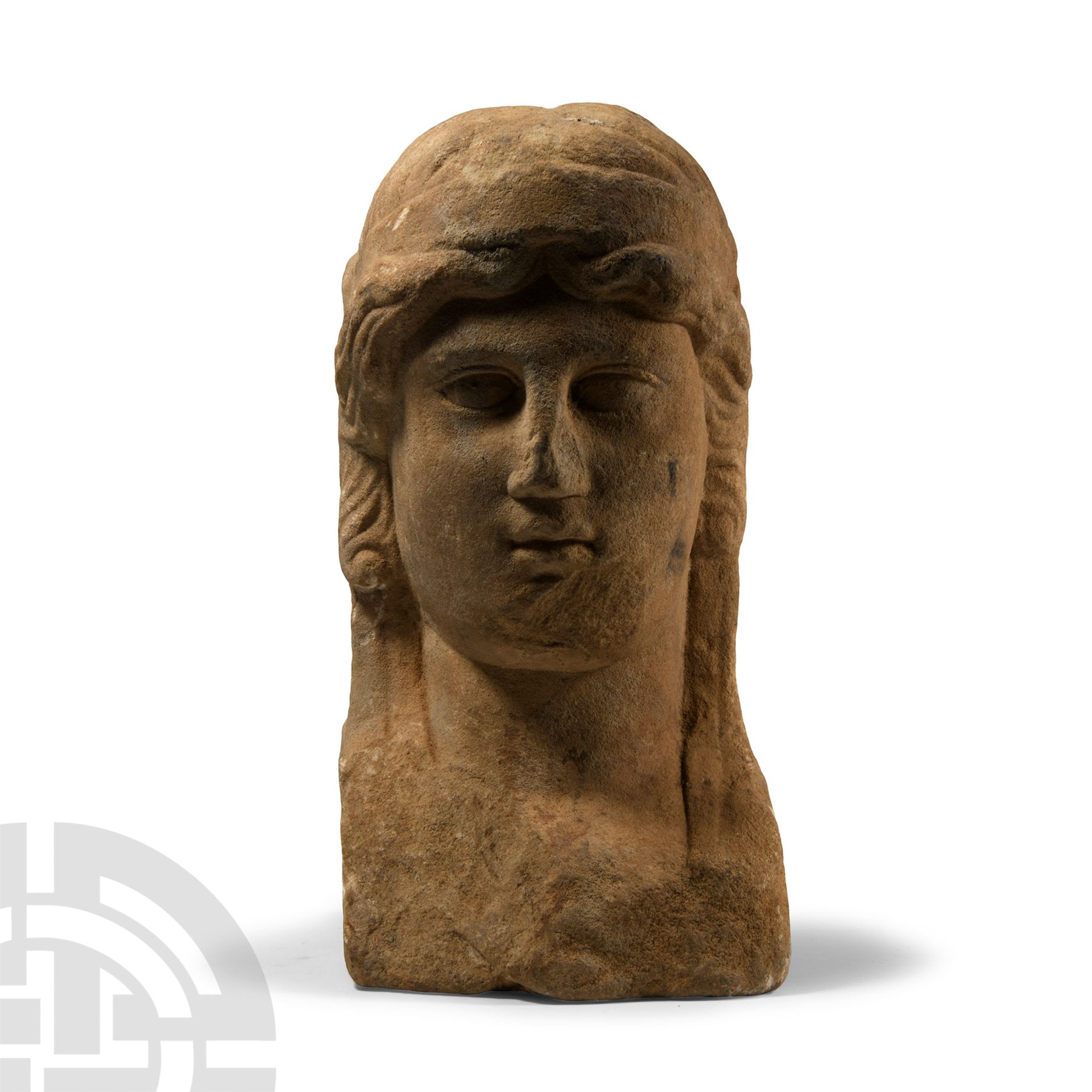 Roman Marble Janiform Herm Head - Image 4 of 4