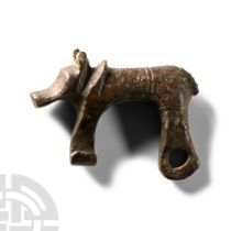 Roman Bronze Boar Brooch