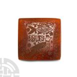 Western Asiatic Engraved Amuletic Stone