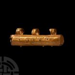 Late Roman Gold Amulet Case Pendant