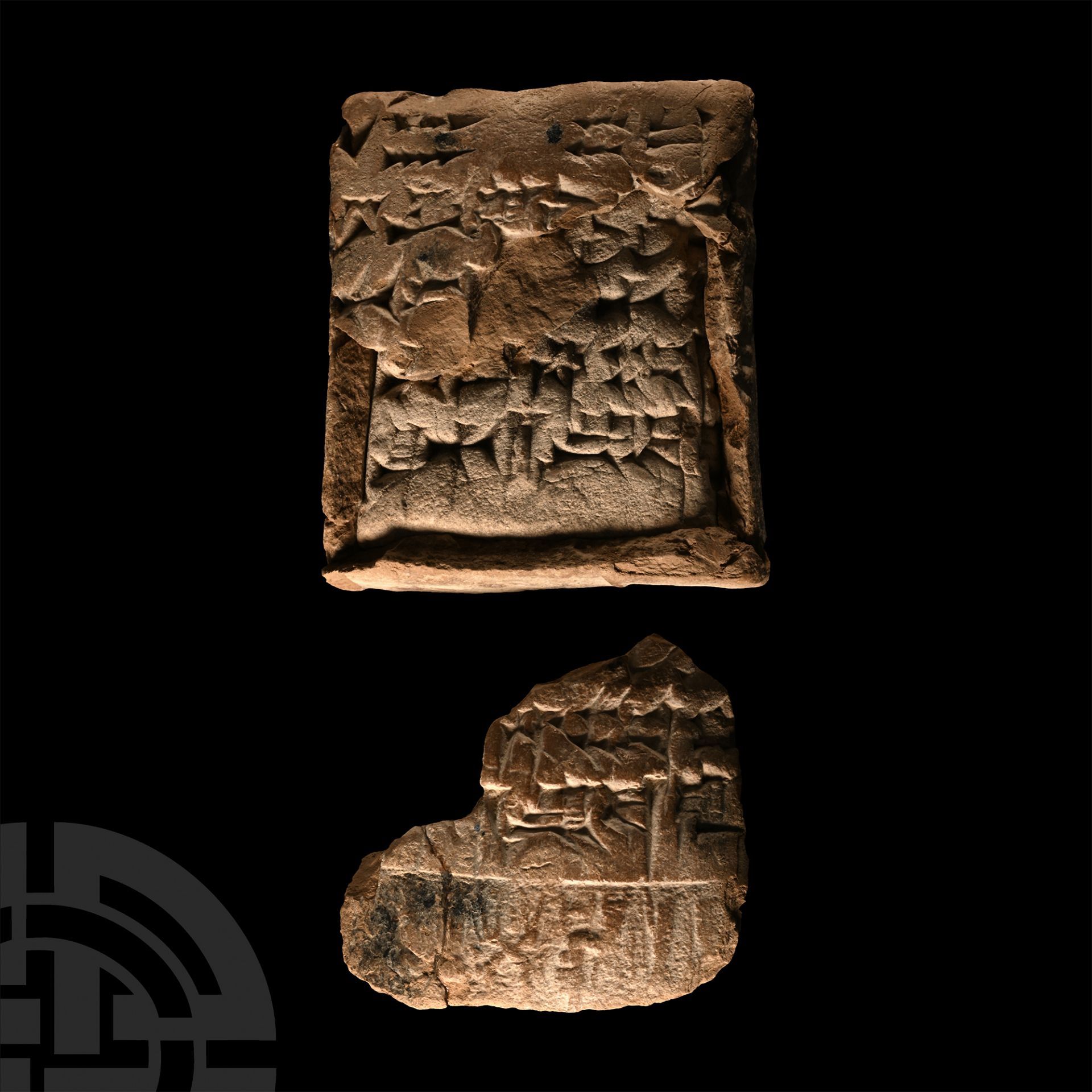 Sumerian Tablet within Envelope with Cylinder Seal Impressions - Bild 2 aus 2