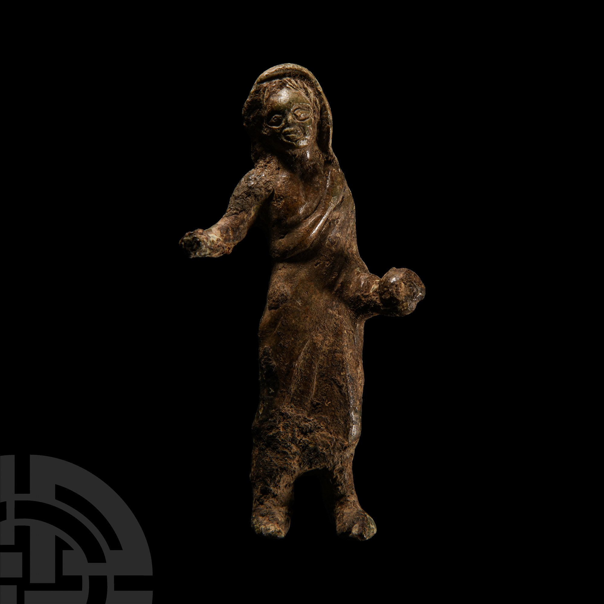 Etruscan Bronze Figure of a Man - Image 2 of 2