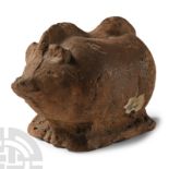 Greek Terracotta Figure of a Boar