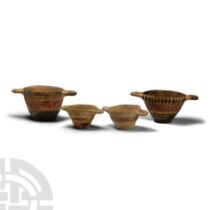 Corinthian Miniature Terracotta Skyphos Collection