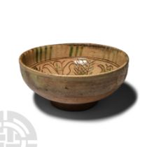 Byzantine Green-Glazed Sgraffito Bowl