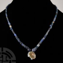 Roman Blue Glass Bead Necklace String