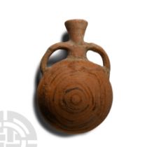 Cypro-Archaic Buff Pottery Pilgrim's Flask