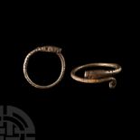 Roman Silver Snake Ring