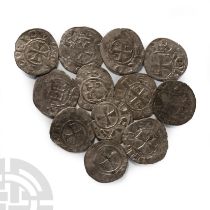 World Coins - Crusader Issues - Lusignan Kingdom of Cyprus - Henry I - Billon Denier Group [12]