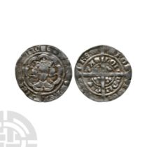 English Medieval Coins - Edward III - London - Pre Treaty AR Halfgroat