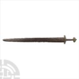 Viking Age Iron Sword with Seven-Lobed Pommel