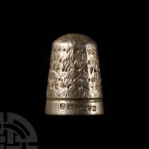 Post Medieval Silver Chester Thimble