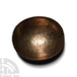 Sassanian Engraved Silver Bowl