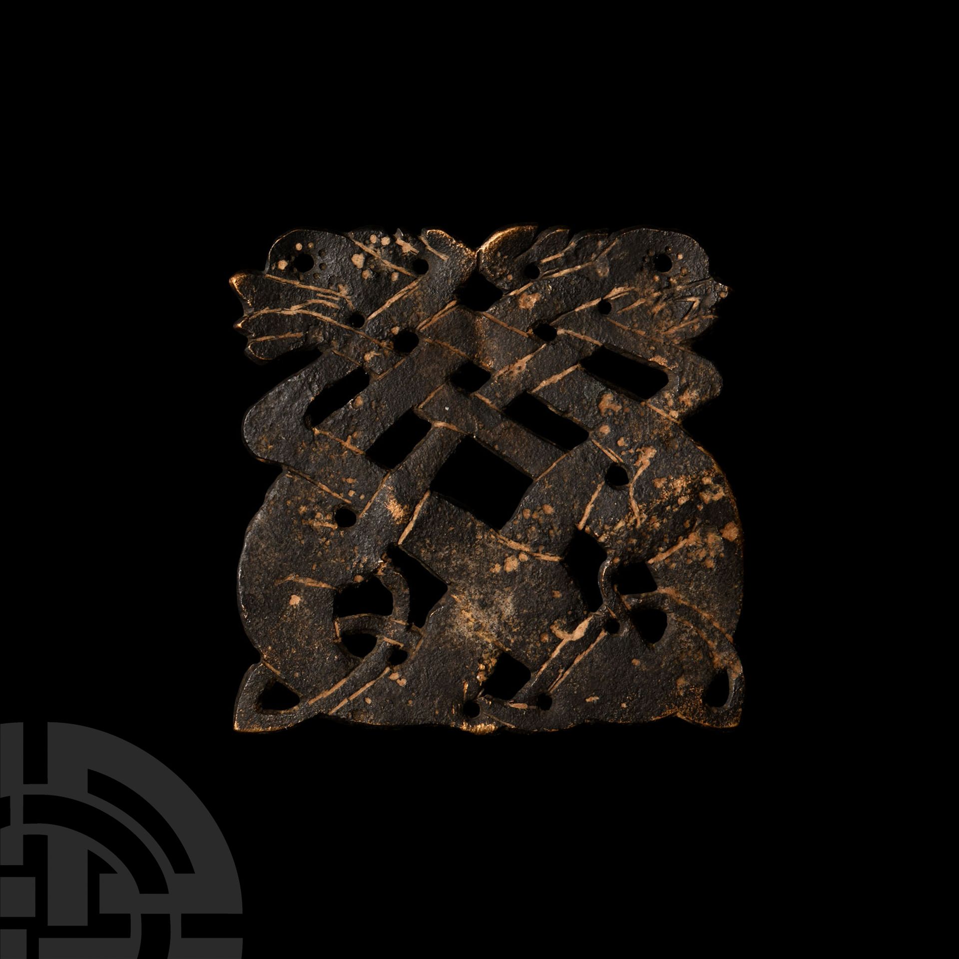 Viking Bronze Openwork Applique - Bild 2 aus 2