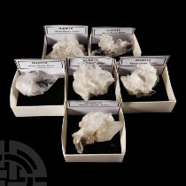 Natural History - Boxed Quartz Crystal Display Specimen Group [6].