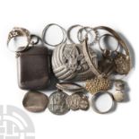Post Medieval Silver Jewellery and Other Item Group