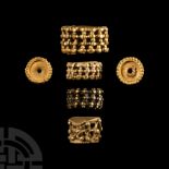 Western Asiatic Graduated Gold Bead Set