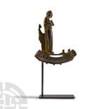 Medieval Crozier Head with the Virgin Annunciate