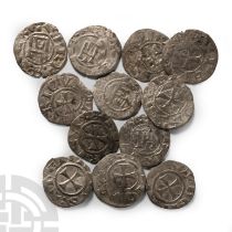World Coins - Crusader Issues - Lusignan Kingdom of Cyprus - Henry I - Billon Denier Group [12]