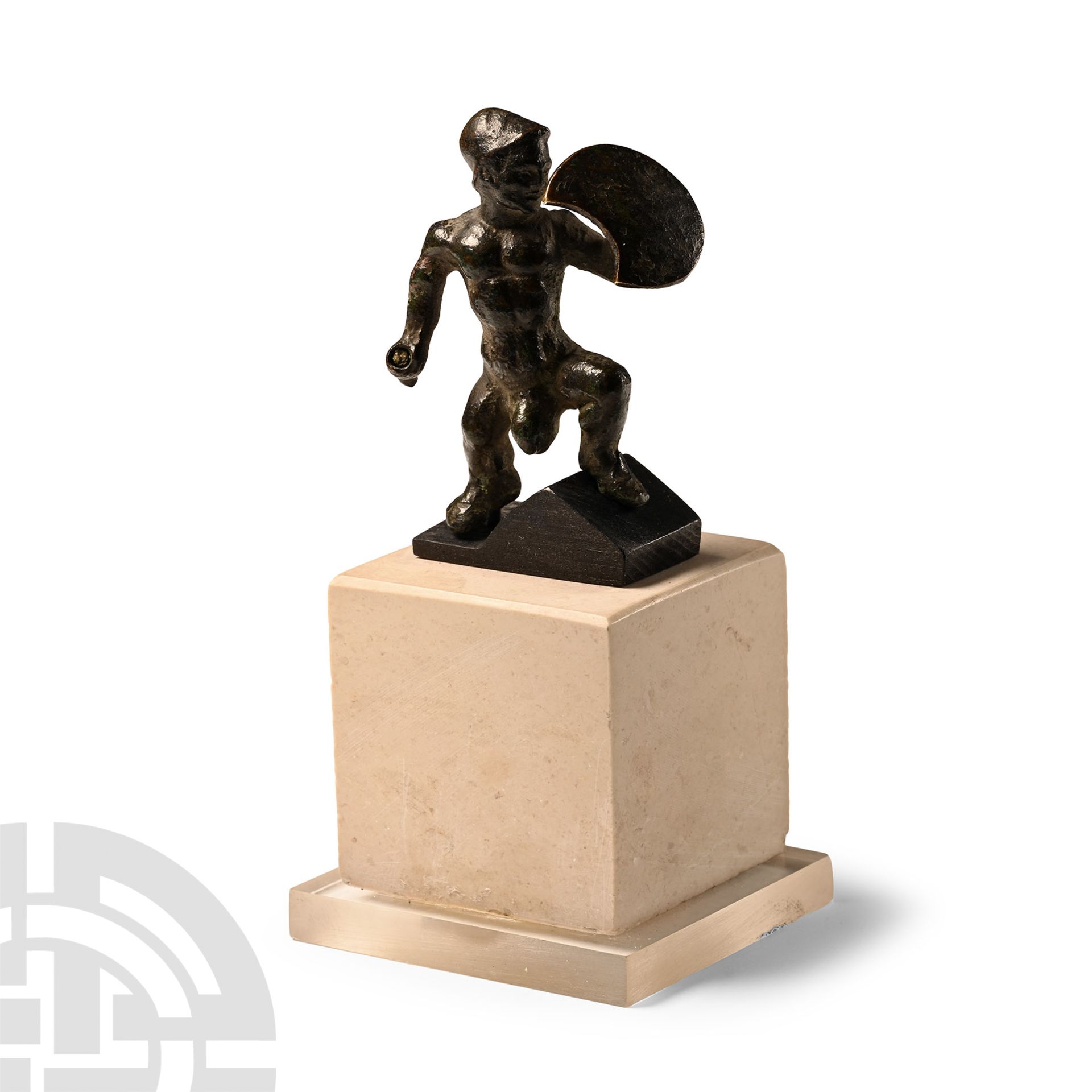 Roman Bronze Figure of a Grotesque Warrior - Bild 3 aus 3