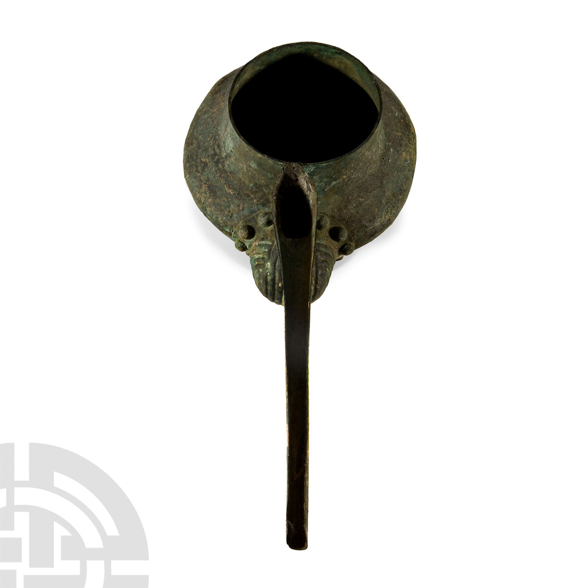 Large Amlash Bronze Spouted Libation Vessel - Image 3 of 3