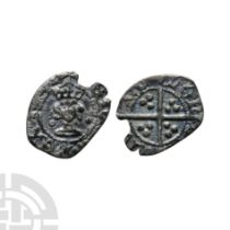 English Medieval Coins - Henry IV - London - Annulets by Neck AR Halfpenny