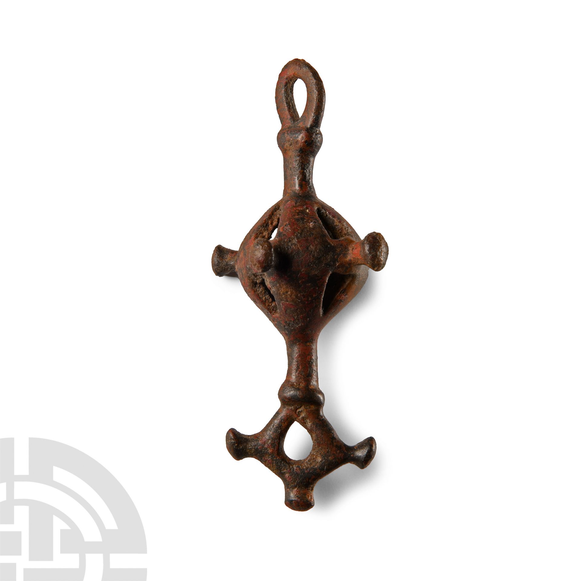 Western Asiatic Bronze Pendant with Cross