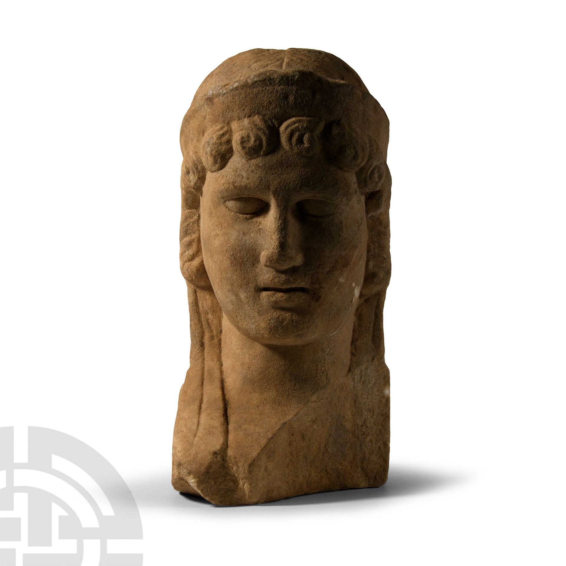 Roman Marble Janiform Herm Head - Image 3 of 4