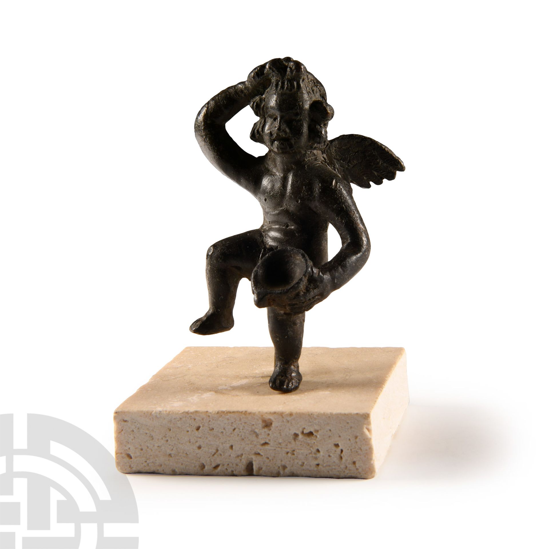Roman Bronze Statuette of Eros - Image 2 of 2