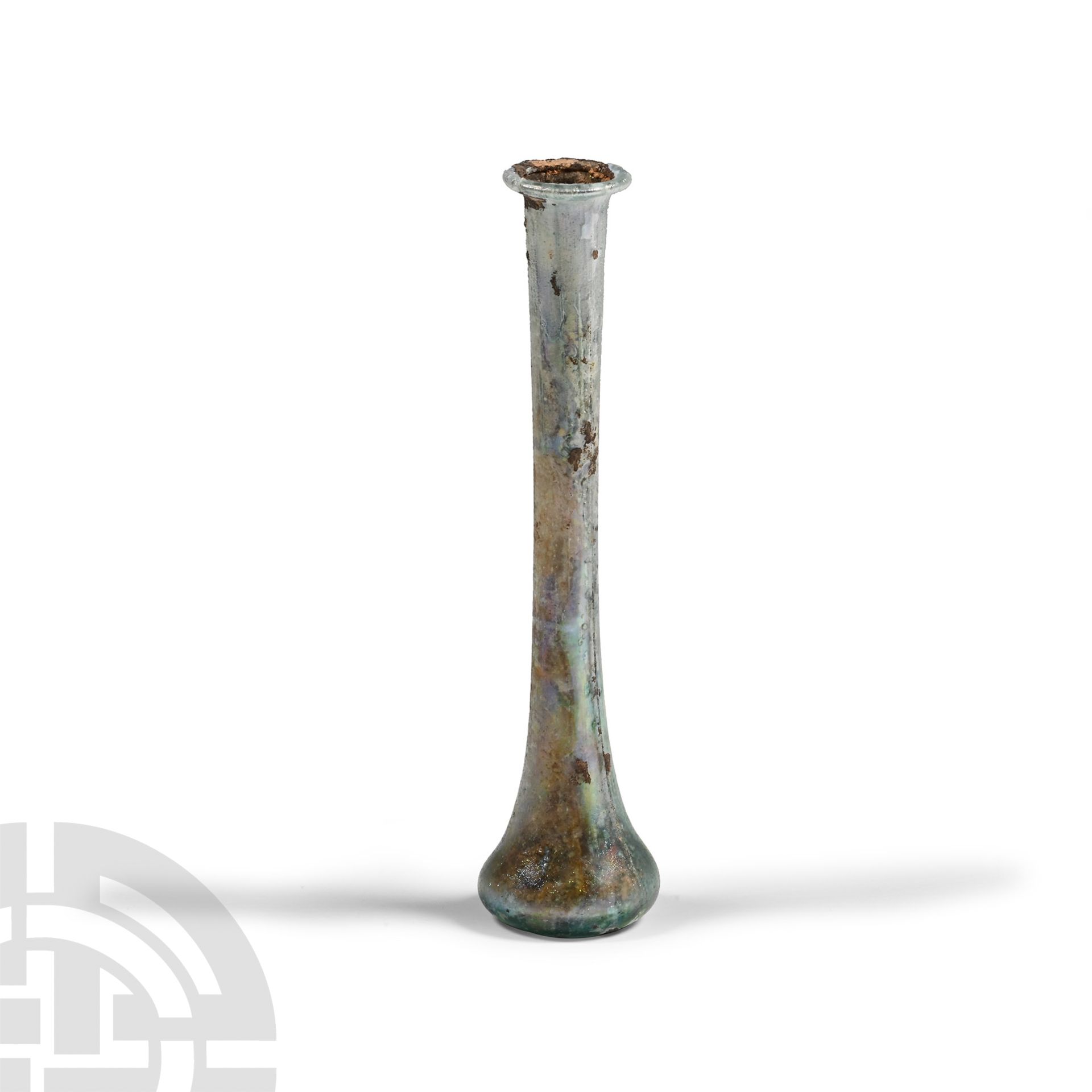 Roman Iridescent Glass Vial
