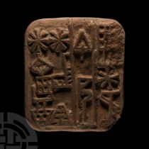 Sumerian Terracotta Cuneiform Tablet