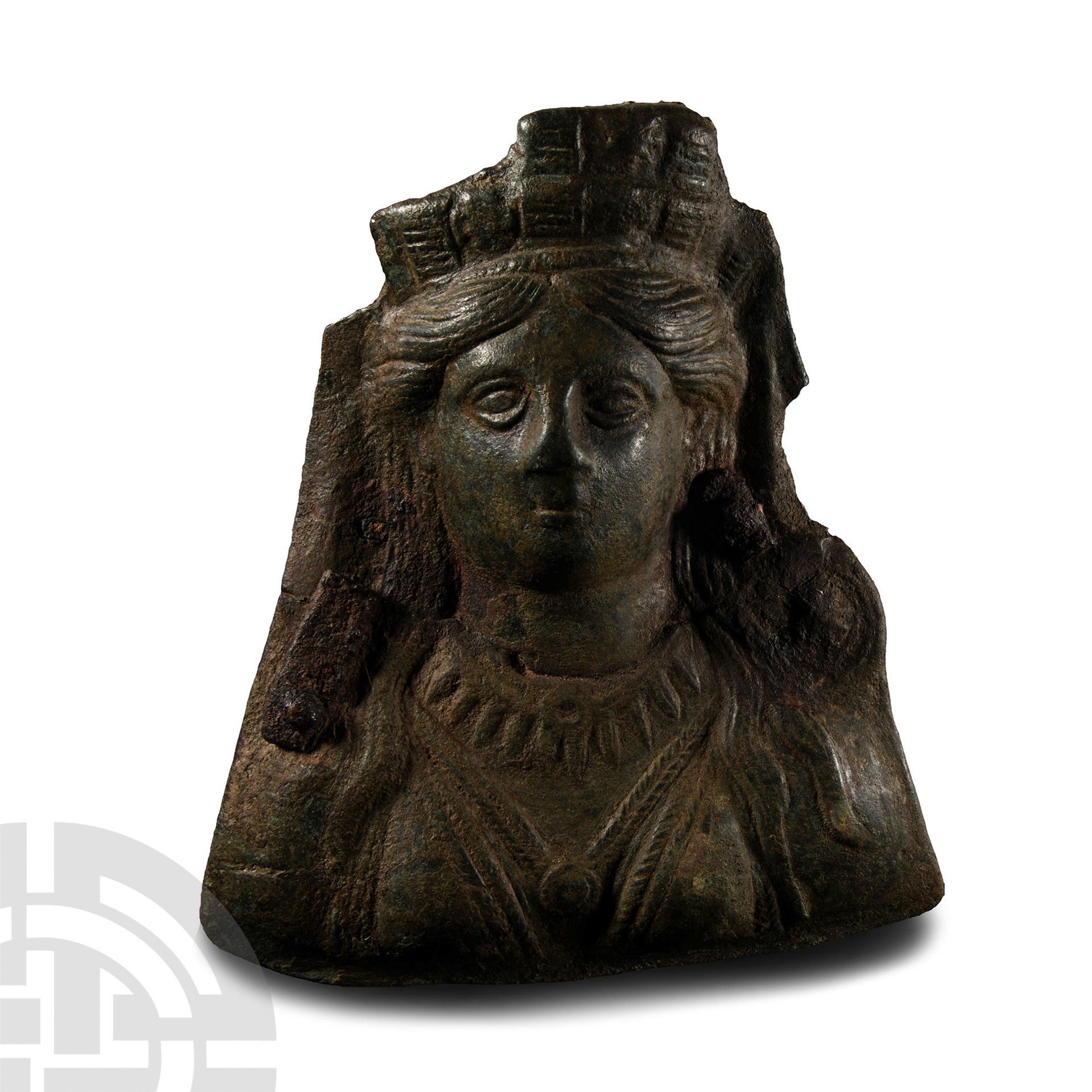 Roman Bronze Goddess Applique