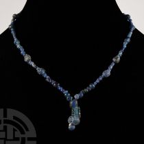 Roman Blue Glass Bead Necklace String